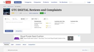 
                            4. 5 GTC DIGITAL Reviews and Complaints @ Pissed Consumer