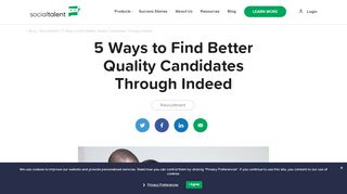 
                            10. 5 Intelligent Ways Recruiters Can Mine Indeed's Data for Better Hiring ...