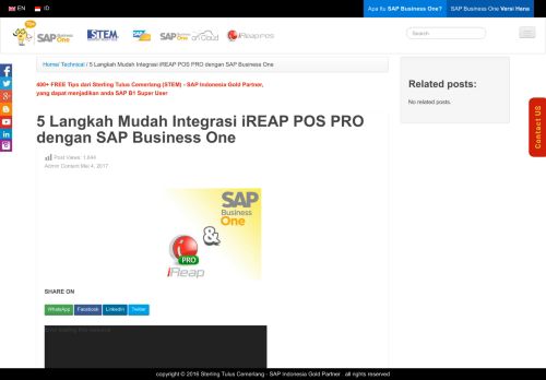 
                            13. 5 Langkah Mudah Integrasi iREAP POS PRO dengan SAP Business ...