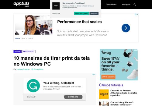 
                            5. 5 maneiras de tirar print da tela no Windows | AppTuts