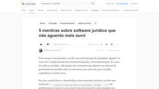 
                            8. 5 mentiras sobre software jurídico que não aguento mais ouvir