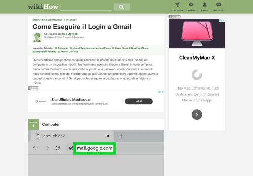 
                            6. 5 Modi per Eseguire il Login a Gmail - wikiHow