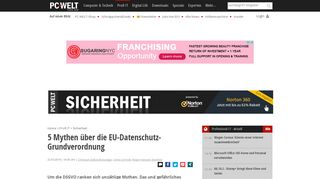 
                            10. 5 Mythen über die EU-Datenschutz-Grundverordnung - PC-WELT