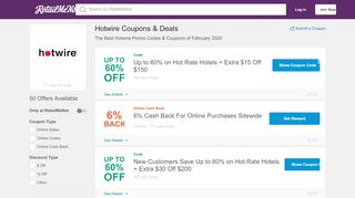 
                            6. 5% Off Hotwire Promo Code, Coupons, 2019 - RetailMeNot