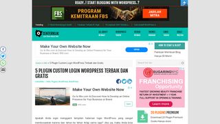
                            5. 5 Plugin Custom Login WordPress Terbaik dan Gratis - Centerklik
