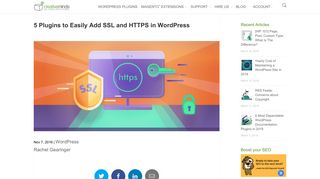 
                            7. 5 Plugins to Easily Add SSL and HTTPS in WordPress - CreativeMinds ...