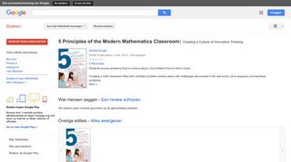 
                            6. 5 Principles of the Modern Mathematics Classroom: Creating a ... - Resultaten voor Zoeken naar boeken met Google