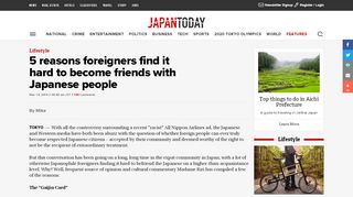
                            3. 5 reasons foreigners find it hard to become friends with Japanese ...