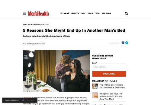 
                            13. 5 Reasons She Might End Up In Another Man's Bed - Men's Health