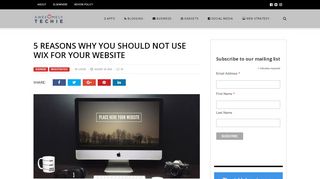 
                            10. 5 Reasons Why You Should Not Use Wix for Your Website ...