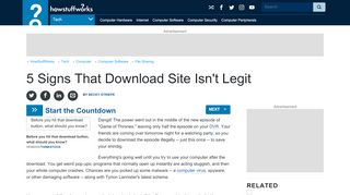 
                            8. 5 Signs That Download Site Isn't Legit | HowStuffWorks