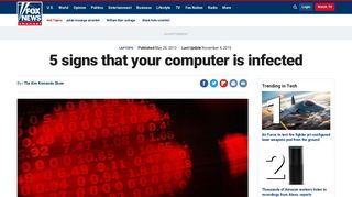 
                            6. 5 signs that your computer is infected | Fox News