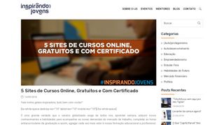 
                            12. 5 Sites de Cursos Online, Gratuitos e Com Certificado - Inspirando ...