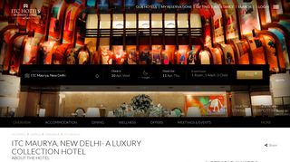 
                            12. 5 Star Luxury Hotels in Central New Delhi - ITC Maurya