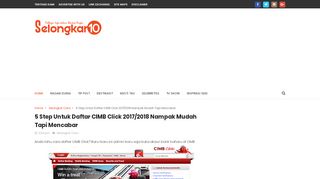 
                            4. 5 Step Untuk Daftar CIMBClicks Bagi Tahun 2018..!!! ...