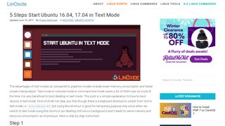 
                            8. 5 Steps Start Ubuntu 16.04, 17.04 in Text Mode - LinOxide
