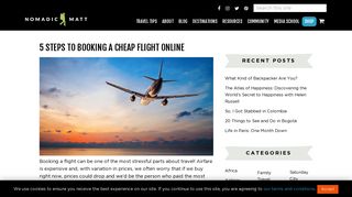 
                            10. 5 Steps to Booking a Cheap Flight Online - Nomadic Matt