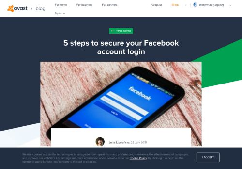 
                            5. 5 steps to secure your Facebook account login - Avast Blog