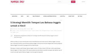 
                            13. 5 Strategi Memilih Tempat Les Bahasa Inggris untuk si Kecil ...