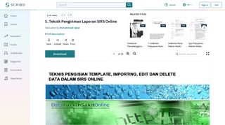 
                            6. 5. Teknik Pengiriman Laporan SIRS Online - Scribd