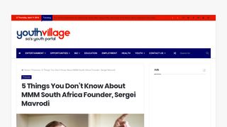 
                            11. 5 Things You Don't Know About MMM South Africa Founder, Sergei ...