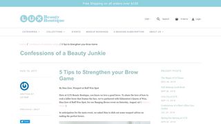 
                            10. 5 Tips to Strengthen your Brow Game – LUX Beauty Boutique