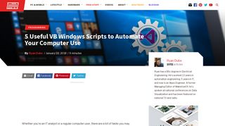 
                            12. 5 Useful VB Windows Scripts to Automate Your Computer Use