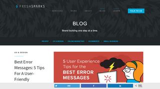 
                            4. 5 User Experience Tips for the Best Error Messages - FreshSparks