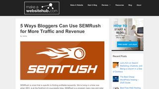 
                            3. 5 Ways Bloggers Can Use SEMRush for More Traffic and Revenue ...