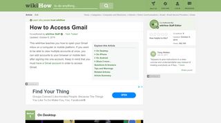 
                            11. 5 Ways to Access Gmail - wikiHow