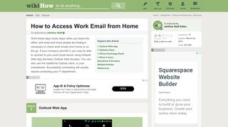 
                            8. 5 Ways to Access Work Email from Home - wikiHow