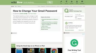 
                            8. 5 Ways to Change Your Gmail Password - wikiHow