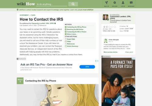 
                            12. 5 Ways to Contact the IRS - wikiHow
