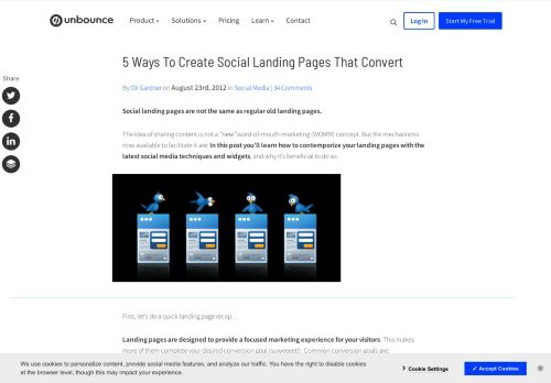 
                            6. 5 Ways To Create Social Landing Pages That Convert (Examples)