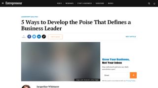 
                            7. 5 Ways to Develop the Poise That Defines a Business Leader