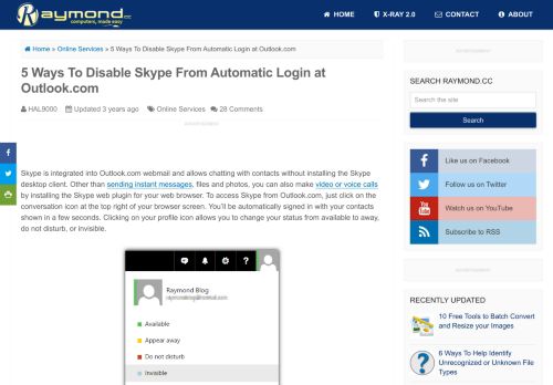 
                            7. 5 Ways To Disable Skype From Automatic Login at Outlook.com ...