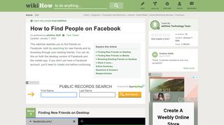 
                            11. 5 Ways to Find People on Facebook - wikiHow