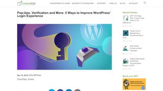 
                            12. 5 Ways to Improve WordPress' Login Experience - A Cminds Blog