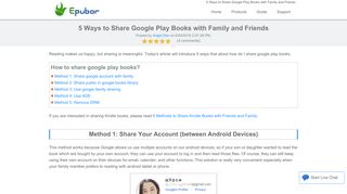 
                            13. 5 Ways to Share Google Play Books with Family and Friends - Epubor