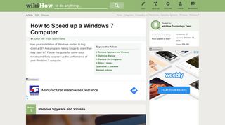 
                            9. 5 Ways to Speed up a Windows 7 Computer - wikiHow