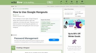 
                            12. 5 Ways to Use Google Hangouts - wikiHow