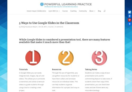 
                            11. 5 Ways to Use Google Slides in the Classroom | Powerful Learning ...