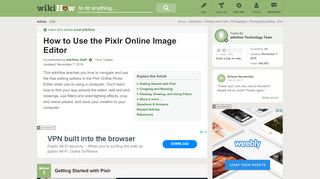 
                            10. 5 Ways to Use the Pixlr Online Image Editor - wikiHow