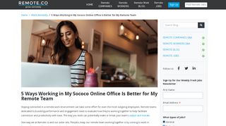 
                            10. 5 Ways Working in My Sococo Online Office Is Better for My Remote ...