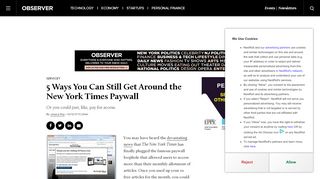 
                            13. 5 Ways You Can Still Get Around the New York Times Paywall ...