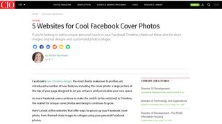 
                            8. 5 Websites for Cool Facebook Cover Photos | CIO