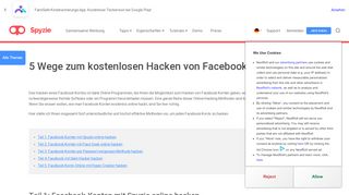 
                            8. 5 Wege zum kostenlosen Hacken von Facebook-Konten online - Spyzie