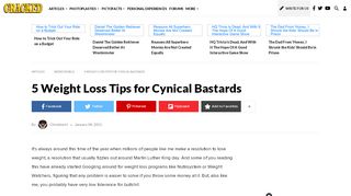 
                            6. 5 Weight Loss Tips for Cynical Bastards | Cracked.com