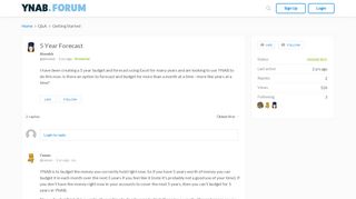 
                            8. 5 Year Forecast - Getting Started - YNAB Support Forum
