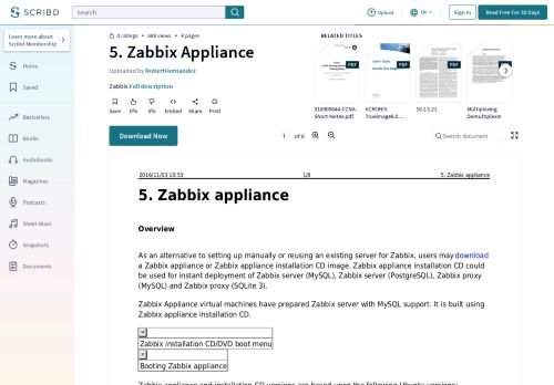 
                            10. 5. Zabbix Appliance | Port (Computer Networking) | Ubuntu ... - Scribd
